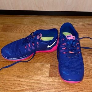 Blue & Pink Nikes
